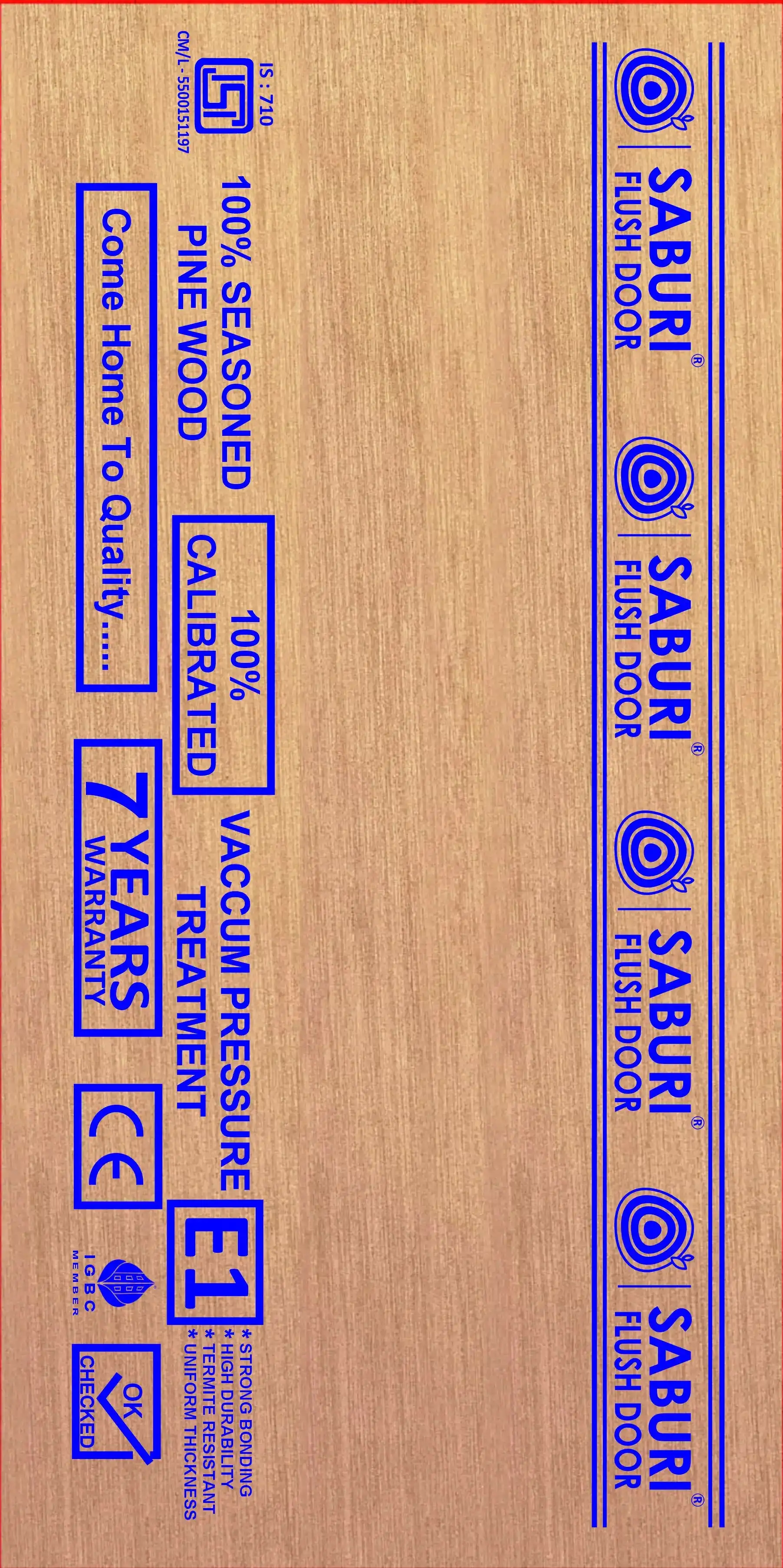 Saburi Flush Door Scout (IS: 2202)