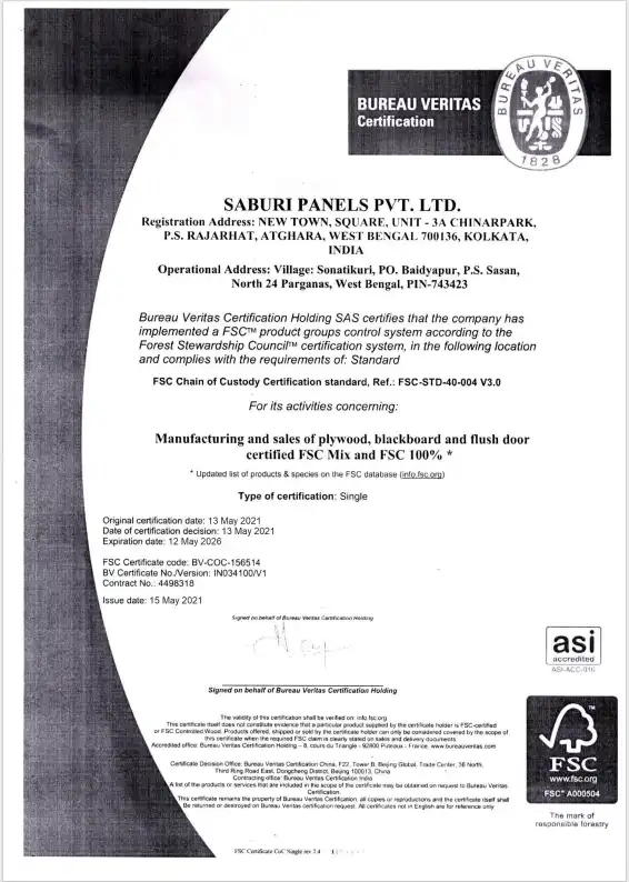 FSC Certificate