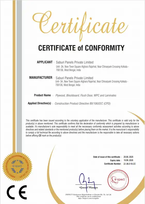 Certificate of Conformity